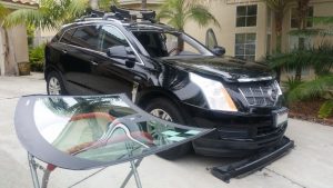 Callidac having windshield being replaced