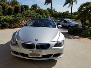 bmw with old windshield