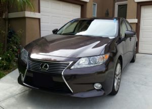 Lexus with new windshield