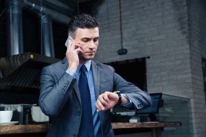 Businessman speaking on the phone
